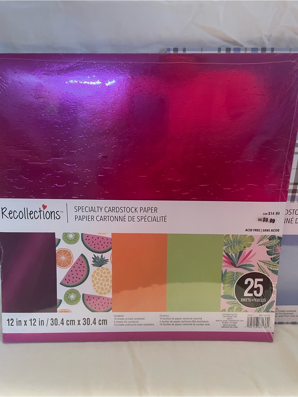 NWT Set of 2 Recollections Cardstock Pack - Picture 2 of 8